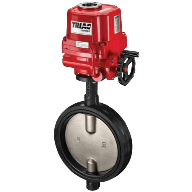 A-T Controls Manual Butterfly Valve, Resilient Seated